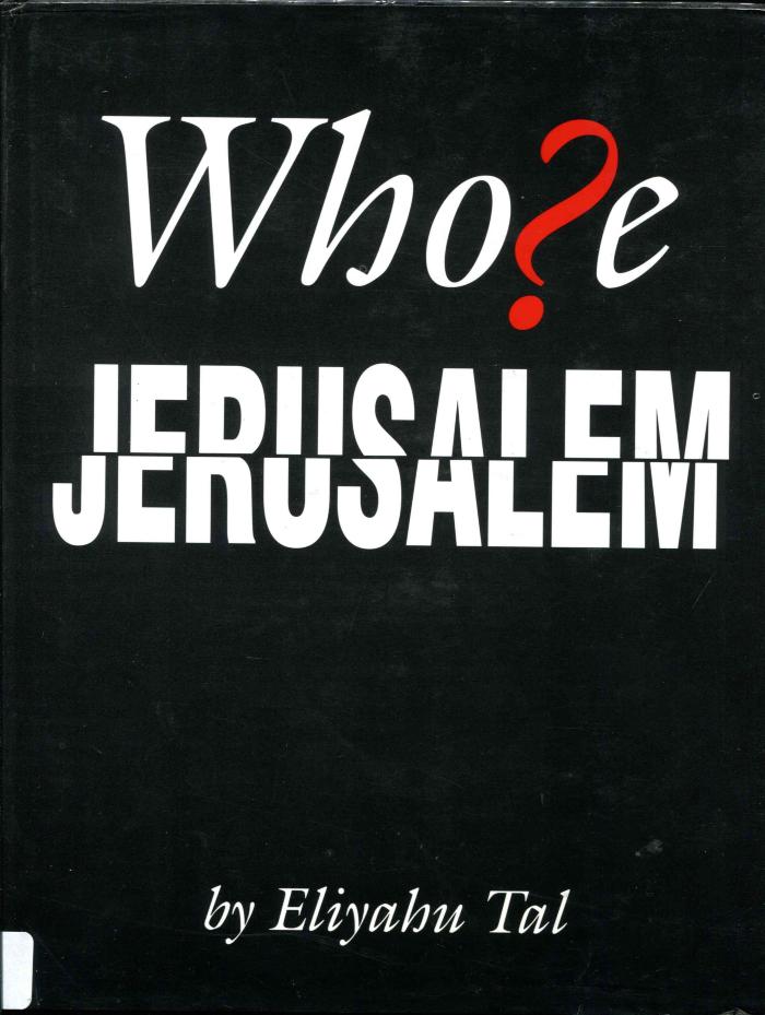 Whose Jerusalem 