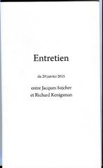Entretien du 29 janvier 2015 entre Jacques Sojcher et Richard Kenigsman