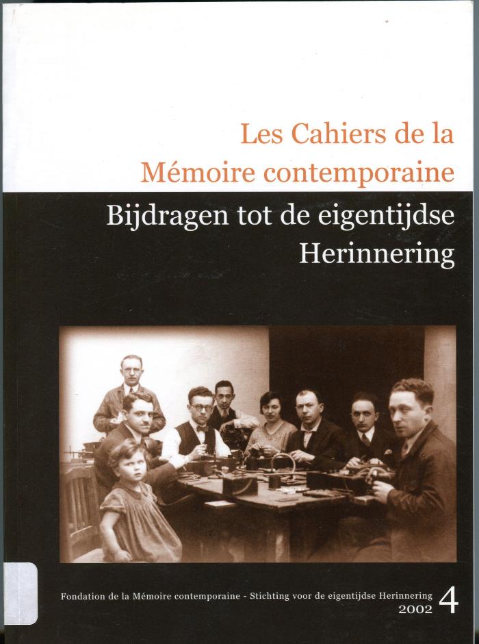 Les Cahiers de la Mémoire contemporaine N° 4