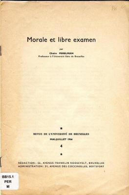 Morale et libre examen