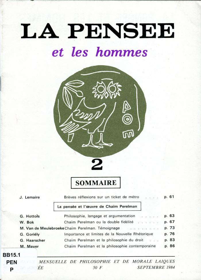 La Pensée et les Hommes