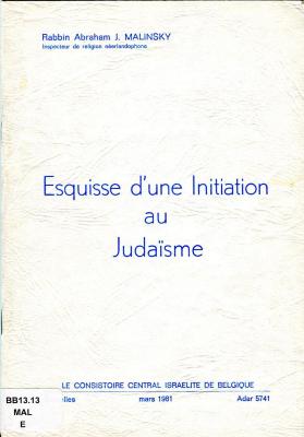 Esquisse d’une initiation au Judaïsme