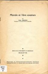 Morale et libre examen