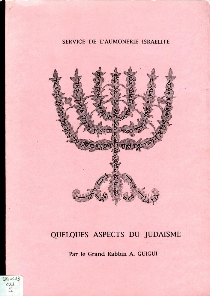 Quelques aspects du Judaïsme