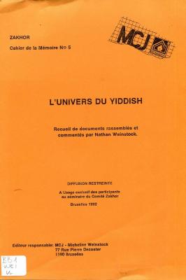 L'univers du yiddish