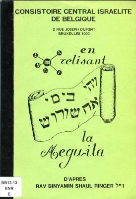 En relisant la meguila d’après Rav Binyamin Shaul Ringer