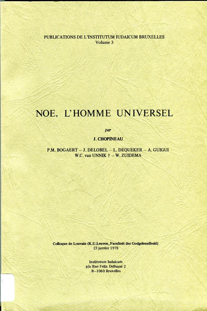 Noé, l'homme universel