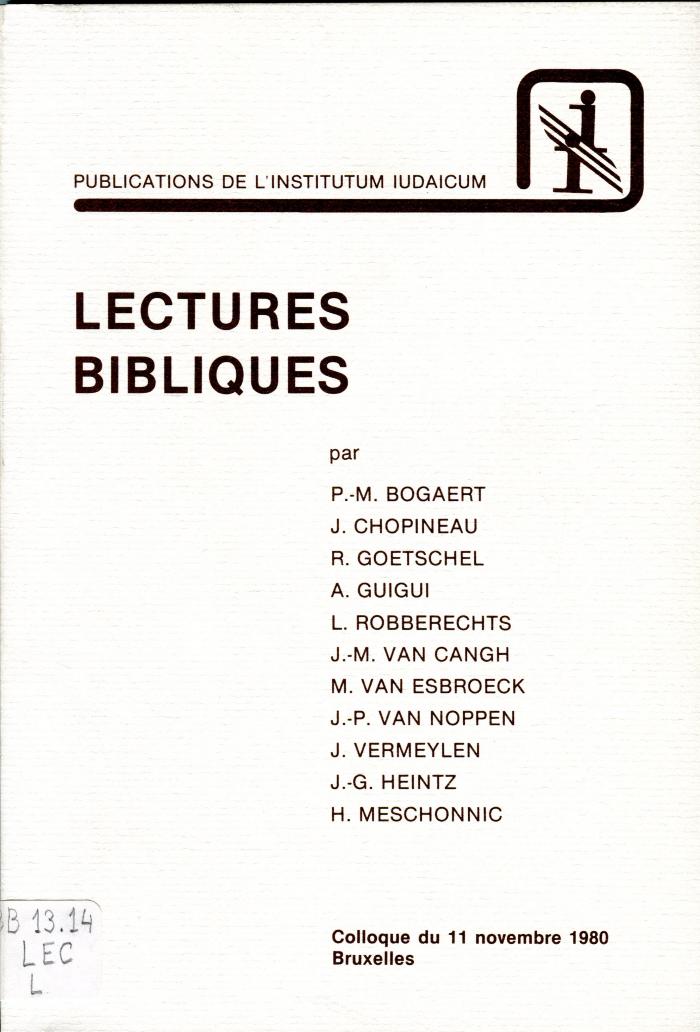 Lectures bibliques