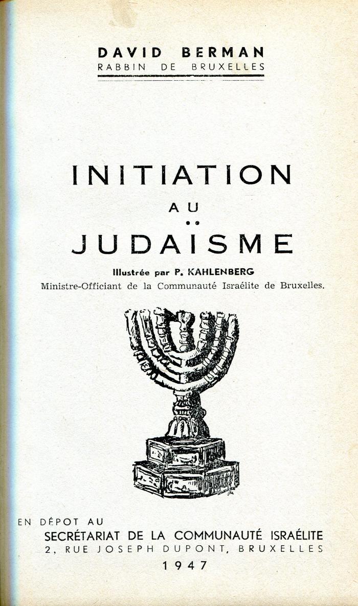 Initiation au Judaïsme