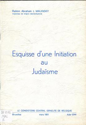 Esquisse d'une Initiation au Judaïsme