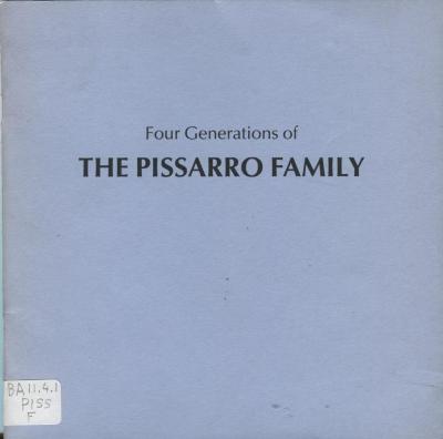 Four generations of the Pissarro family