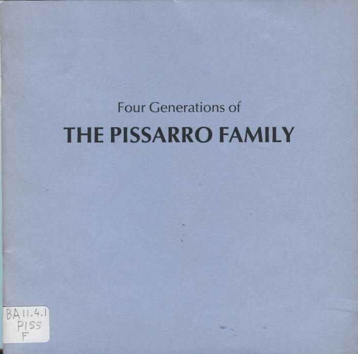 Four generations of the Pissarro family