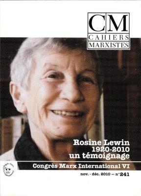 Rosine Lewin 1920-2010 un témoignage 
