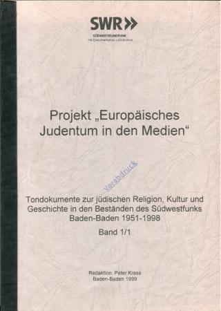Projekt "Europäisches Judentum in den Medien"