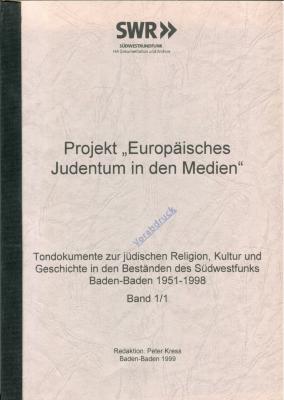 Projekt "Europäisches Judentum in den Medien"