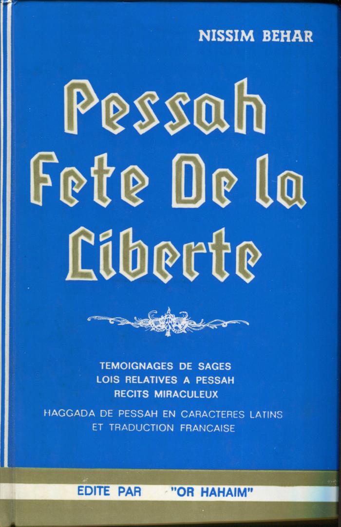 Pessah Fête de la Liberté