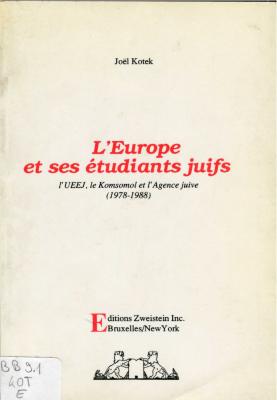 L'Europe et ses étudaints juifs