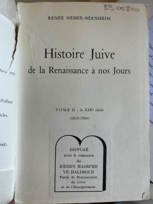 Histoire Juive