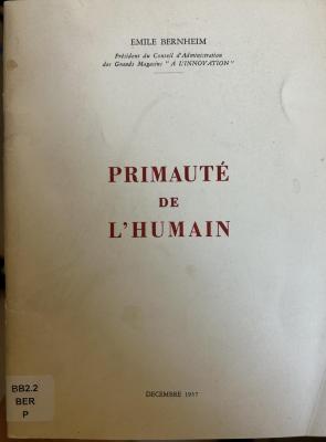 Primauté de l’humain