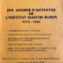 Dix années d'activités de l'Institut Martin Buber 1972-1982