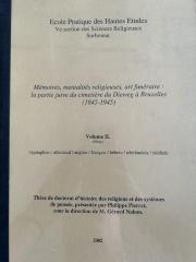 Mémoires, mentalités religieuses, art funéraire : la partie juive du cimetière du Dieweg à Bruxelles (1845-1945)