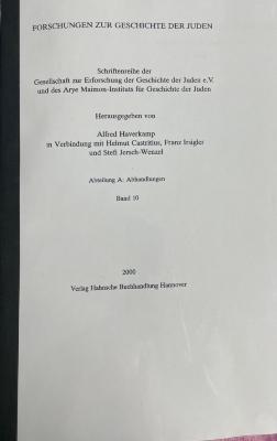Forschungen zur Geschichte der Juden
Band 10