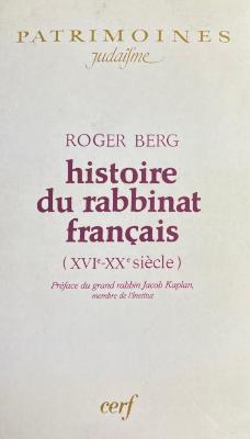 histoire du rabbinat français