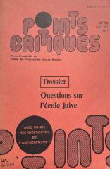 Points critiques
Revue trimestrielle de l'Union des Progressistes juifs de Belgique