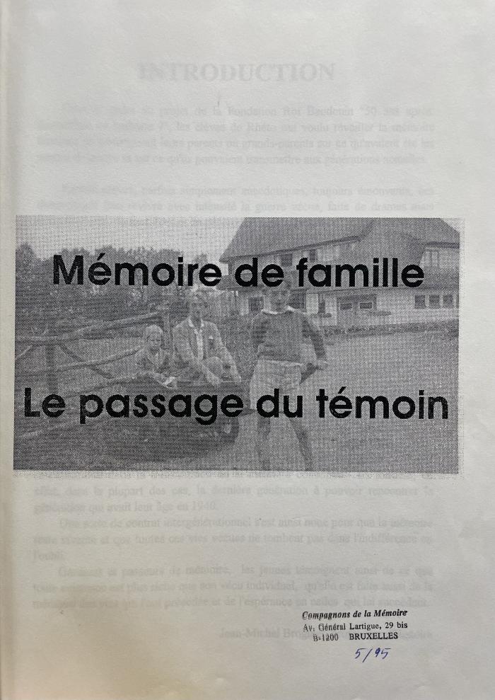Mémoire de famille