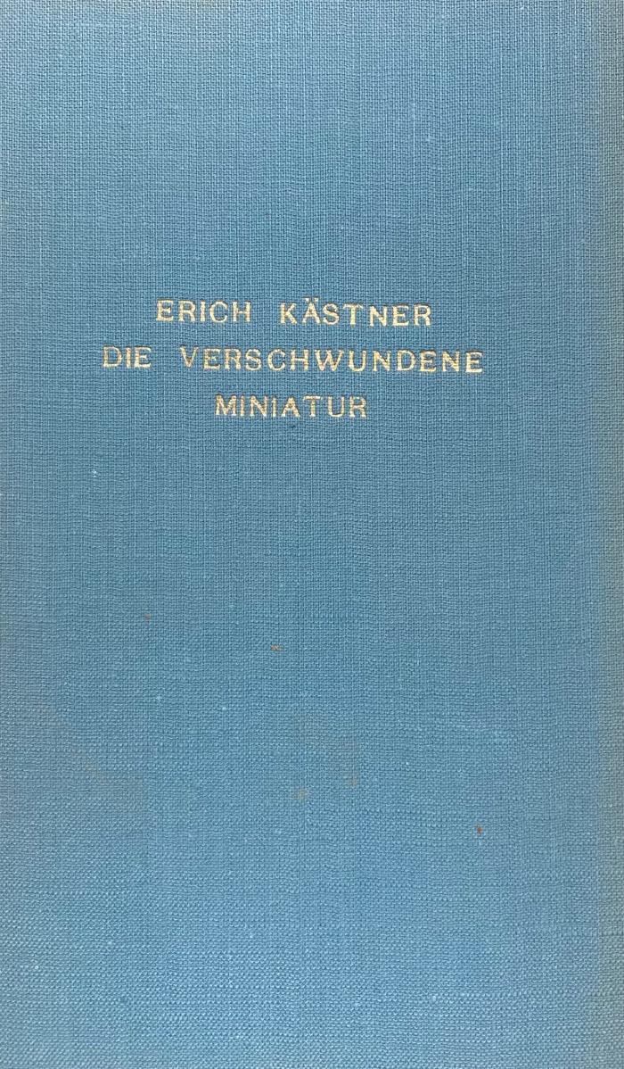 Die verschwundene Miniatur
