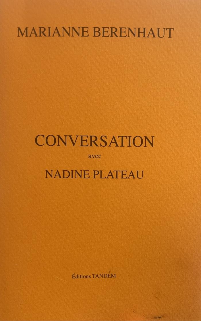 Conversation avec Nadine Plateau