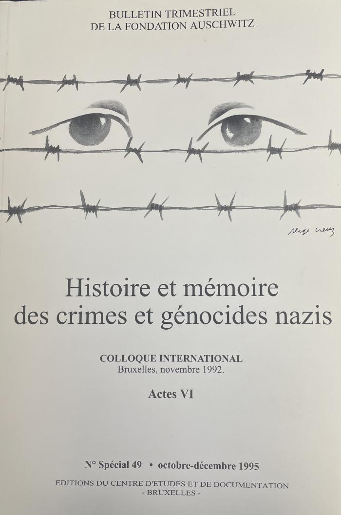 Histoire et mémoire des crimes et génocides nazis