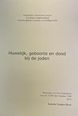 Huwelijk, geboorte en dood bij de joden