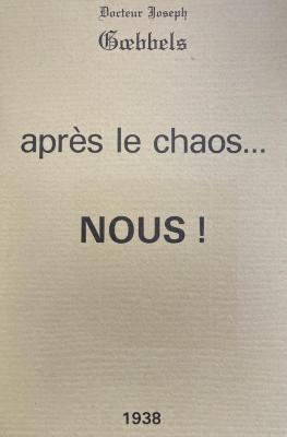 Après le chaos...
NOUS !