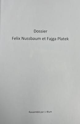 Dossier Felix Nussbaum et Fajga Platek