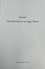 Dossier Felix Nussbaum et Fajga Platek