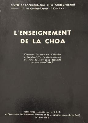 L'enseignement de la choa