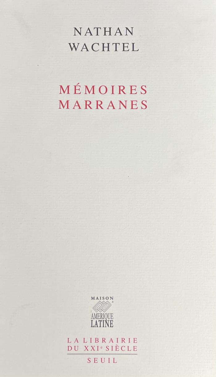 Mémoires Marranes