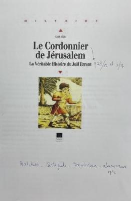 Le Cordonnier de Jérusalem